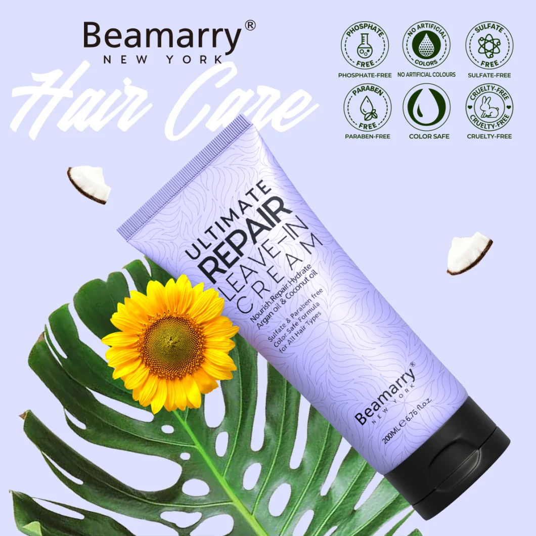 OEM Professional Hair Care Leave -in Conditioner Cream for Damage Curly Hair Product