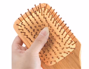 Spazzola per capelli, spazzola per capelli ecologica in legno di bambù naturale, massaggia il cuoio capelluto, riduce i grovigli e la rottura dei capelli e favorisce la crescita dei capelli