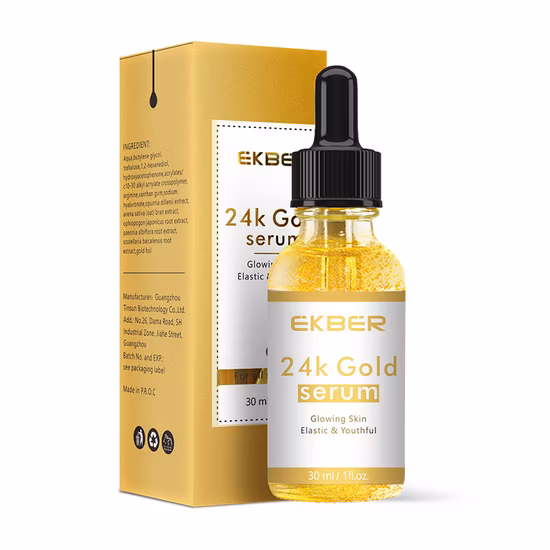 Produttore Skin Care Siero viso rassodante al collagene in oro 24K per Beauty Lady